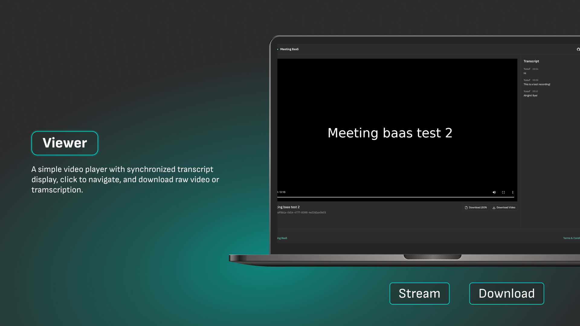 Interface Meeting BaaS Viewer